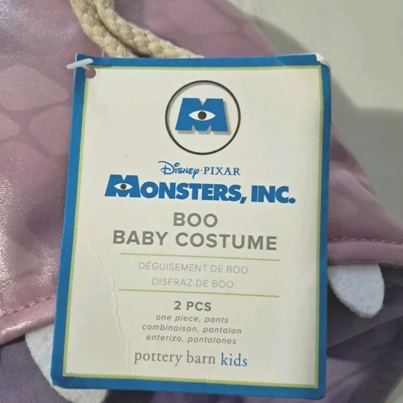 Pottery Barn Kids Disney Pixar Monsters Inc Boo Baby Costume 12–24M NWT - Picture 6 of 7